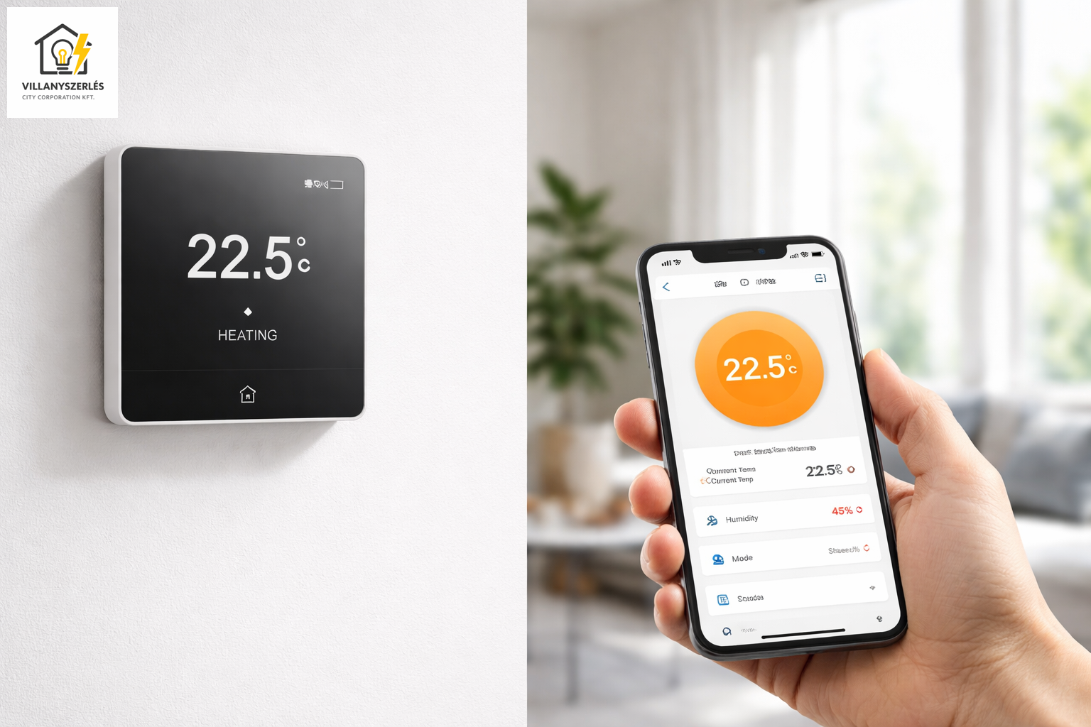 Okosotthon termosztát